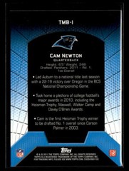 2011 Topps #TMB-1 Cam Newton Rookie Refractors