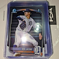 2025 1ST BOWMAN DRAFT CHROME #BDC-141 BEN JACOBS RC – DETROIT