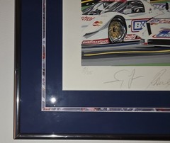 81/125 1991 Randy Owens Of Davy Jones & Raul Boesel Signed Jaguar Racing Art