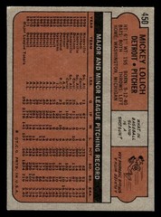 1972 Topps Baseball #450 Mickey Lolich EX *e3