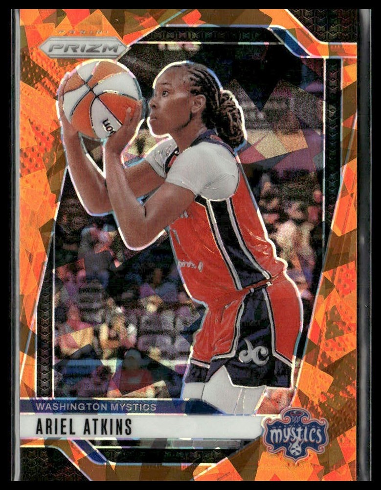 2024 Panini Prizm WNBA #56 Ariel Atkins Ice Orange Prizms
