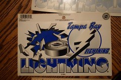 PAIR OF 2 Tampa Bay Lightning Static Cling Decal Sticker 5 X 8 NEW!! Car Window