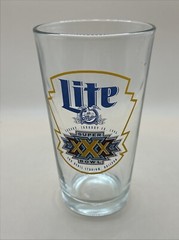 SUPER BOWL XXX 30 1996 Beer Pint Glass Miller Lite Dallas Cowboys Pittsburgh