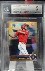 2017 1st Bowman Chrome Prospects Luis Garcia Mini Gold Refractor #/50 BGS 9 SSP