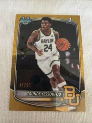 Bowman Chrome Tounde Yessoufu Gold Geo Refractor /50