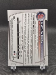 2025 Bowman Draft Chrome Matthew Miura 1st Gold Geometric Refractor /50 #BDC-57