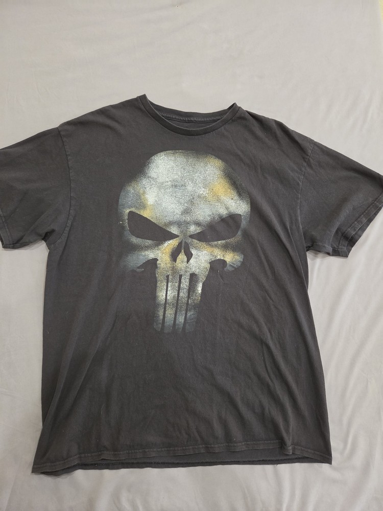 Marvel The Punisher Skull Logo T-Shirt Men&rsquo;s XL Dark Grey Officially Licensed