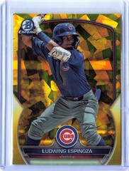 2023 Bowman Draft Sapphire Ludwing Espinoza Yellow Refractor #BDC-117 /75
