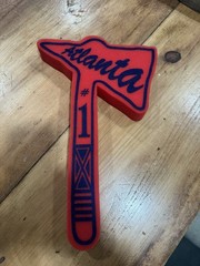 Atlanta Braves #1 Foam Tomahawk Vintage Team Souvenir Fan Merchandise NM