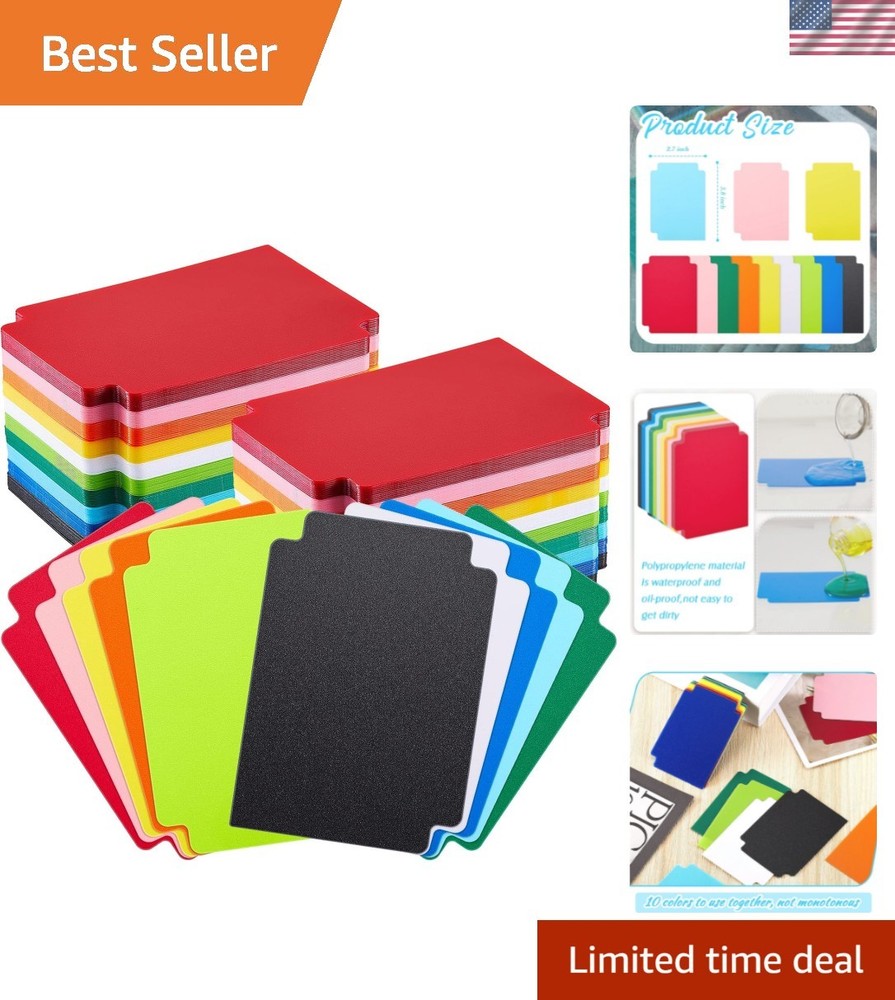 250 Pcs Trading Card Dividers Plastic Card Dividers, Multicolor | Frosted Ver…