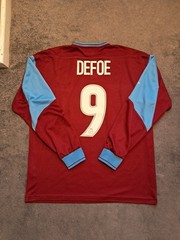 West Ham United 2003/04 Home Shirt / DEFOE 9 / Long Sleeve / Large (Excellent)
