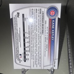 Kane Kepley 2025 1st Bowman Auto Gold Sapphire /50 Au Rc Cubs (CPA-KK)
