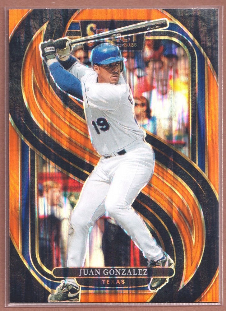 Juan Gonzalez #190 2025 Panini Select Premier Orange Flash Prizm-4494