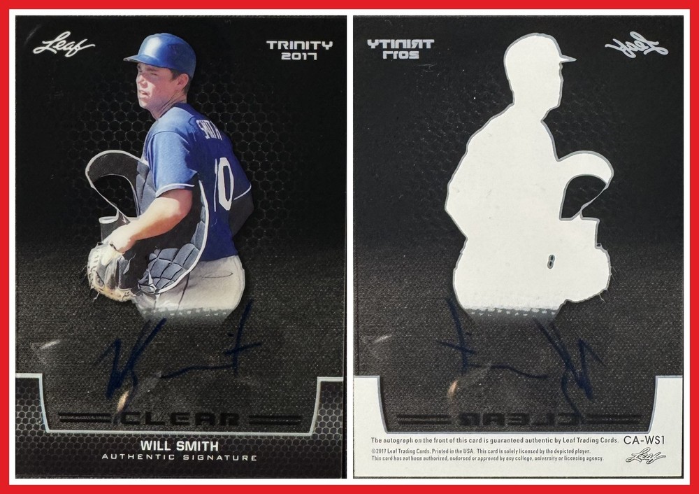 2017 Leaf Trinity Will Smith Clear Auto #CA-WS1 Acetate Dodgers