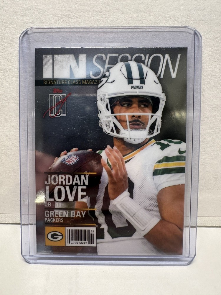 Topps In Session Insert Jordan Love Green Bay Packers 2025 Football Card #IS-11