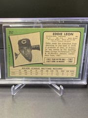 1971 Topps Eddie Leon #252 Cleveland Indians BVG 7 Near Mint Vintage