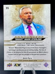 2024 Upper Deck AEW #95 « Smart » MARK STERLING Gold PYRO Parallel Card #&rsquo;d 26/35