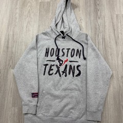Houston Texans Hoodie Men&rsquo;s Large Gray Blue Pullover Sweatshirt Football Stroud