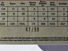 🔥2021 Topps Chrome-Sandy Alomar Jr. #685 Green & Yellow/99🔥