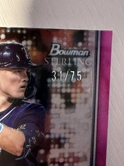 Curtis Mead 2024 Bowman Sterling Magenta Refractor RC 31/75 Rays Nationals