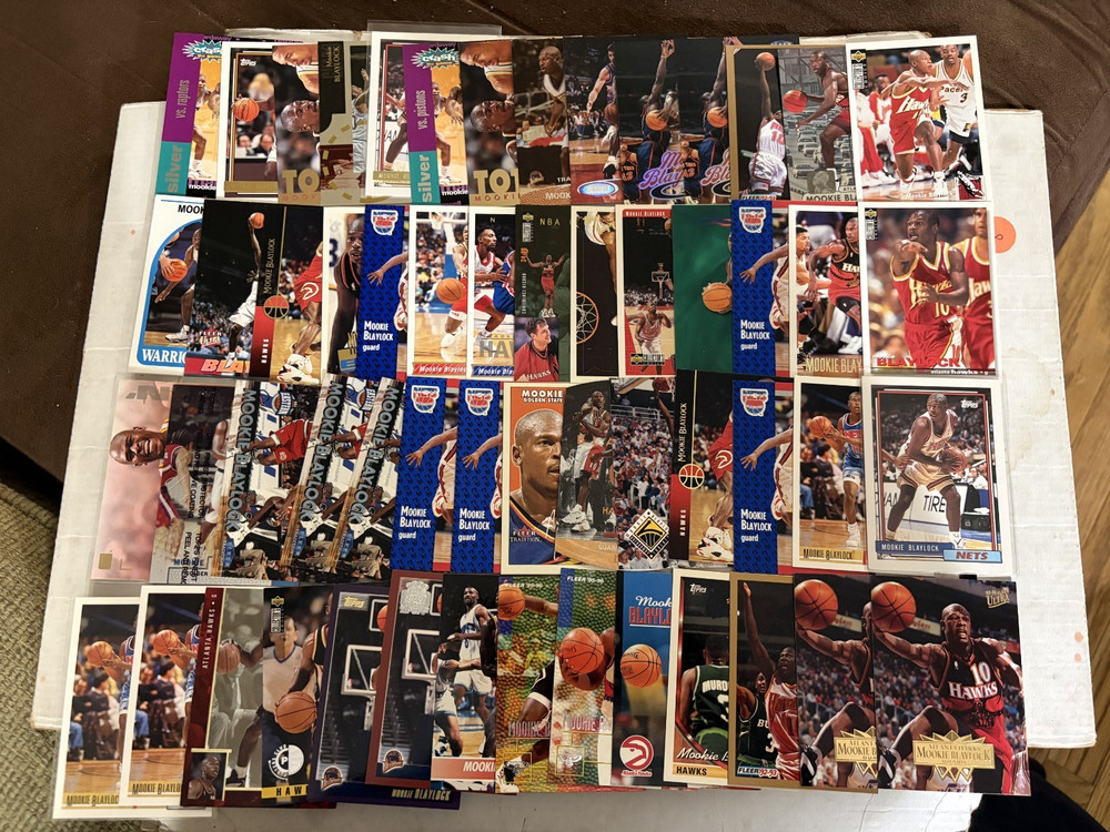 (100) Mookie Blaylock Basketball Cards Inserts Atlanta Hawks Lot Collection C
