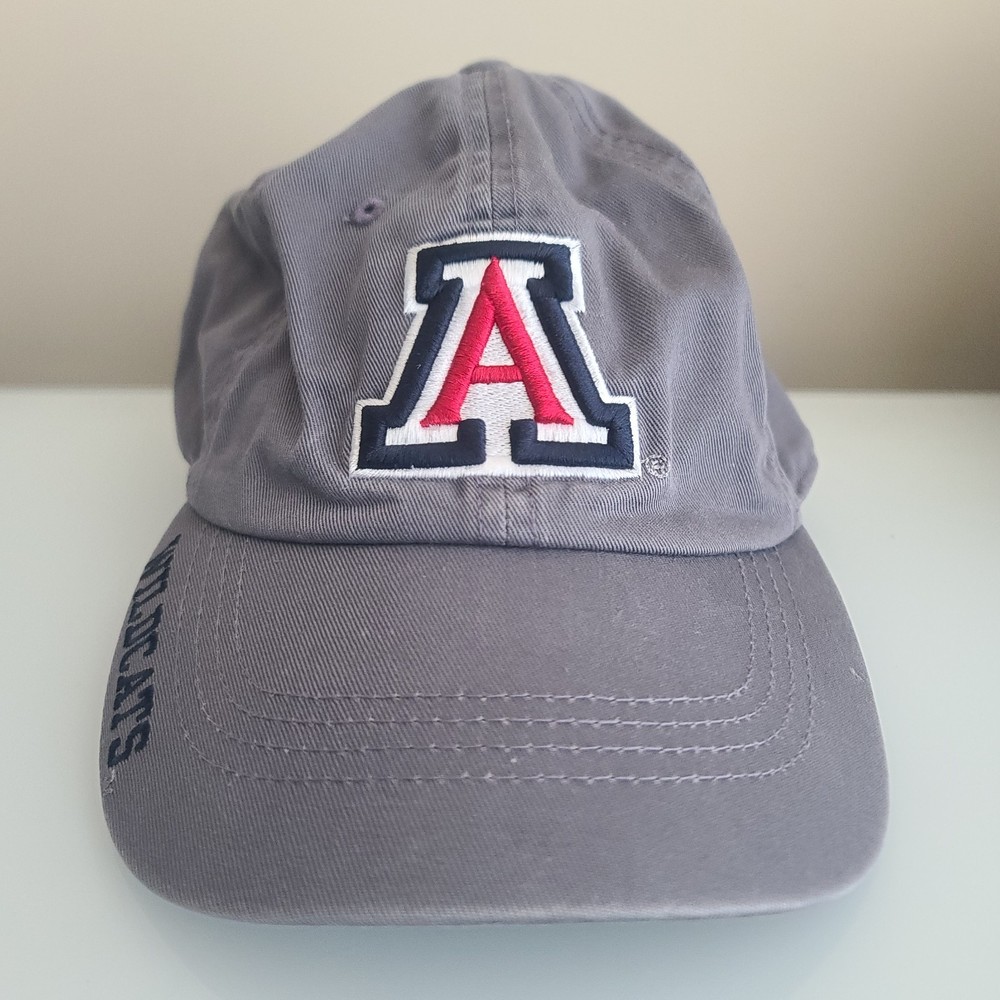 Arizona Wildcats Mens Adjustable Strap Back Gray College Hat Cap NCAA Russell