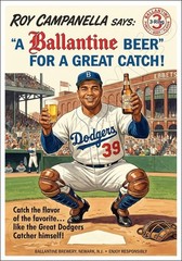 Roy Campanella 13X19 Poster Ballantine Beer Brooklyn Dodgers FREE SHIPPING
