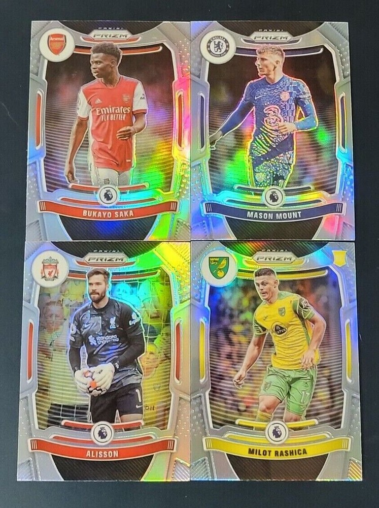 2021-22 Prizm Premier League EPL Soccer SILVER PRIZMS with Rookies You Pick