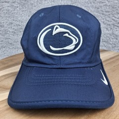 Penn State Nittany Lions Hat Cap Strap Back Blue White Logo Nike NCAA Football