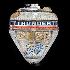 2025 NBA Oklahoma City Thunder Championship Ring with Box