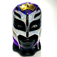 Phantom Mysterio Ver 2 Semi-Professional Grade Lucha Mask Purple & Gold Colors