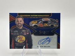 2026 Select NASCAR Austin Dillon Trackside Action Autograph Blue Prizm /99
