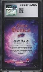 2025 Topps Chrome Game Genies #GG1 Josh Allen JSA Mint CGC 9 10 Auto