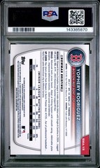 2025 Bowman Chrome M/B YOPHERY RODRIGUEZ #BMA-YR Green Auto /99 PSA 9 Red Sox