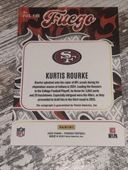2025 Panini Phoenix – Fuego Signatures Kurtis Rourke #FUS-KRE (AU, RC)