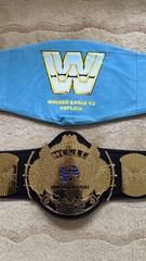 WWE Hulk Hogan Official Autographed Winged Eagle Championship Replica Title Belt