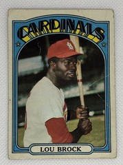 1972 Topps Lou Brock #200 St. Louis Cardinals HOF Vintage Baseball Card