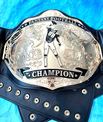 Fantasy Football Championship Belt 2MM Brass Adult Size Replica Adjustable belt