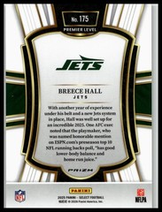2025 Panini Select #175 Breece Hall Black and Green Prizm Shock