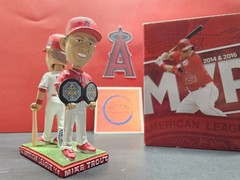 Mike Trout Los Angeles Angels MLB 2017 SGA Double Bobblehead NIB Dual MVP