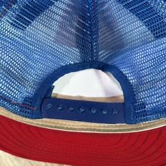 VTG Philadelphia 76ers Snapback Hat NBA AJD Stripe White Red Trucker Cap USA