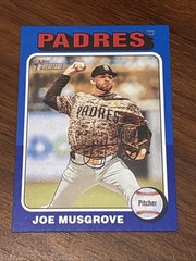 🔥Joe Musgrove 2024 Topps Heritage High Number #502 Dark Blue Border