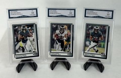 2025 Donruss Saquon Barkley Jalen Hurts & Devonta Smith Eagles 3 Card Team Set!
