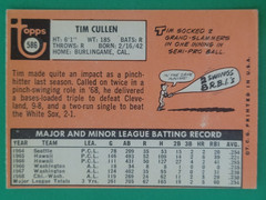 1969 Topps Tim Cullen #586 Washington Senators EXMT
