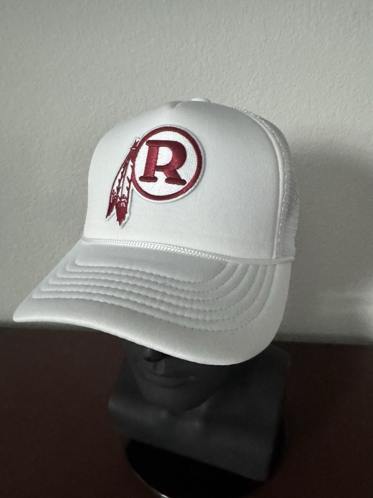 Retro Throwback Washington Redskins R Helmet Logo Adult Trucker Snapback Hat NEW
