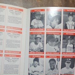 1990 little BIG LEAGUERS Book 45 UNCUT Baseball Cards MLB Lot Of 2