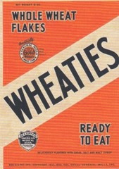 LOU GEHRIG WHEATIES CEREAL ADVERTISING PROMO REPRODUCTION NEW YORK YANKEES