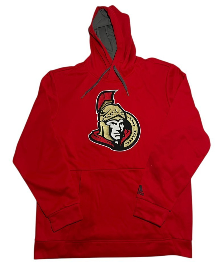 Adidas Ottawa Senators Pullover Hoodie Red NHL Hockey Men’s Size L NEW