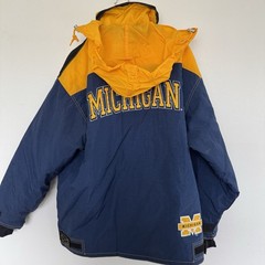 Vintage Michigan Wolverines Puffer Jacket Adult XL Blue Champion Sports Mens 90s