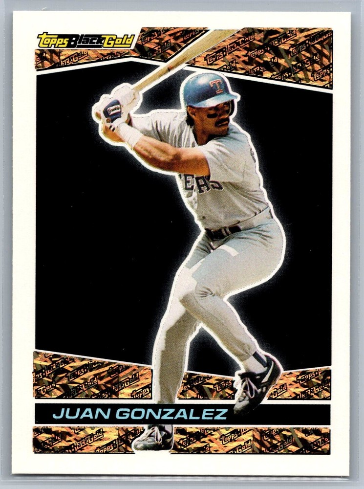 1993 Topps Black Gold #32 – Juan Gonzalez – Texas Rangers